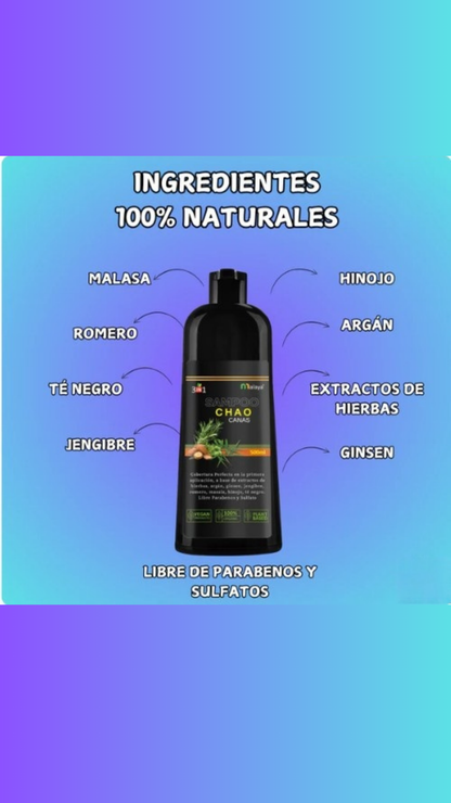"✨¡SUPER PROMOCION:🧖‍♀️💥 SHAMPOO CHAO CANAS POR $69.900🔥🧴"