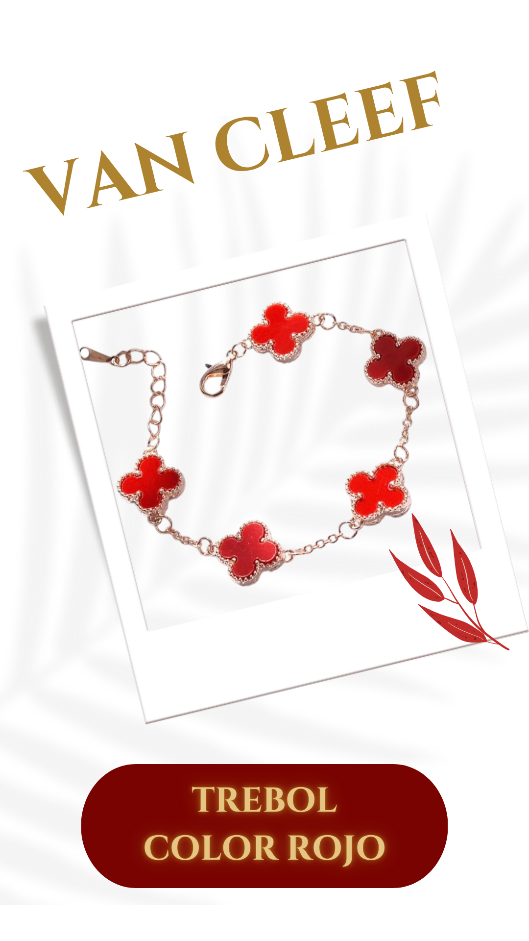 Pulsera Van Cleef Trebol Con Caja.🎁 ESPECIAL DE HOY $2 X 79.900🎁